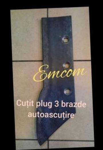 Cutit plug trei brazde