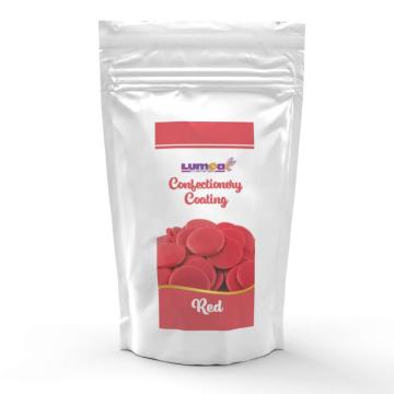 Cuvertura ciocolata rosu, 500g