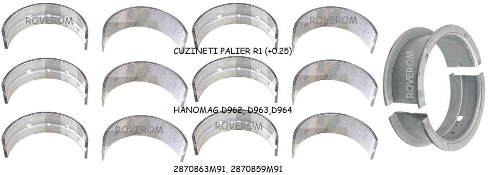 Cuzineti palier R1 (+0.25) Hanomag D962, D963, D964 (set)