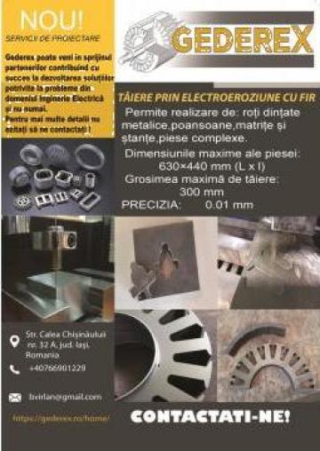Debitari electroeroziune cu fir si laser CNC
