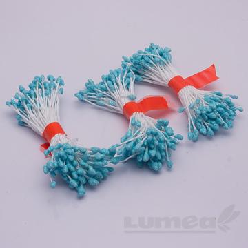 Decor Stamine culoare albastru deschis sclipitor 3mm 240 buc