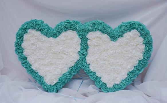 Decor masina inimi turquoise ITA01