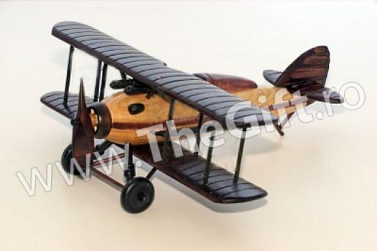 Decoratiune Avion din lemn antichizat