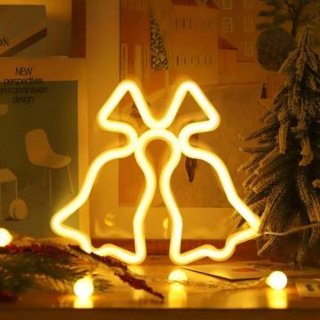 Decoratiune LED neon clopot 23x20 cm