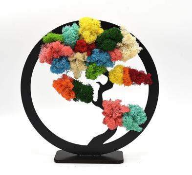 Decoratiune cu licheni si flori CPC3