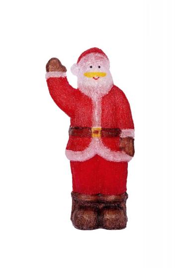 Decoratiune luminoasa pentru exterior, Mos Craciun, 90cm