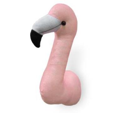 Decoratiune perete cap de pasare flamingo Childhome