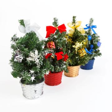 Decoratiune pin artificial - mini - 4 culori - 30 cm