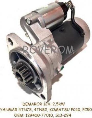 Demaror 12V, 2,5kW Yanmar 4TN78, 4TN82, Komatsu PC40, PC50