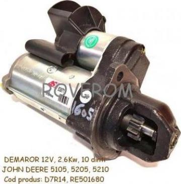 Demaror 12V, 2.6Kw, 10 dinti, John Deere 5105, 5205, 5210