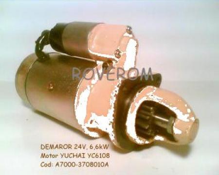 Demaror (24V; 6,6kW) motor Yuchai YC6108, ZL30G, ZL50G