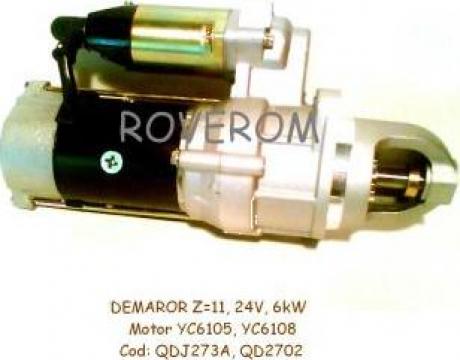 Demaror (Z11, 24V, 6kW) motor Yuchai YC6105, YC6108