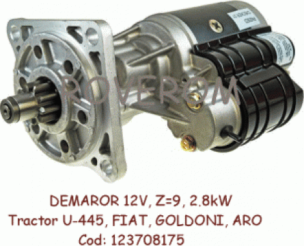 Demaror cu reductor (12V, 2,8kW, Z=9), U-445, Fiat, Aro