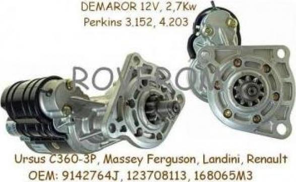 Demaror cu reductor Perkins 3.152, 4.203, Massey Ferguson