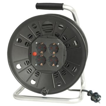 Derulator cu cablu 3x2.5mm2 si siguranta, 40m