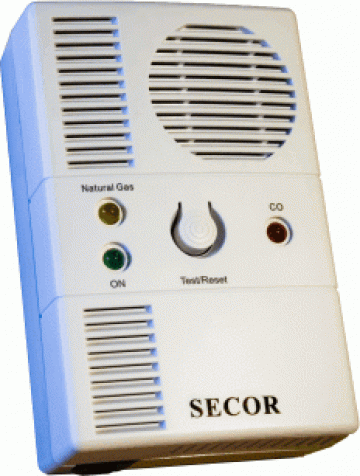 Detector dual (gaz metan si monoxid) Secor 2000