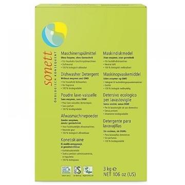 Detergent ecologic praf masina de spalat vase 3 kg Sonett
