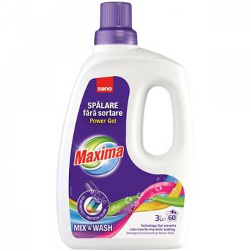 Detergent gel pentru rufe Sano Maxima Mix and Wash 3L
