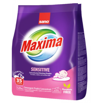 Detergent pudra Sano Maxima sensitive 1,25 kg