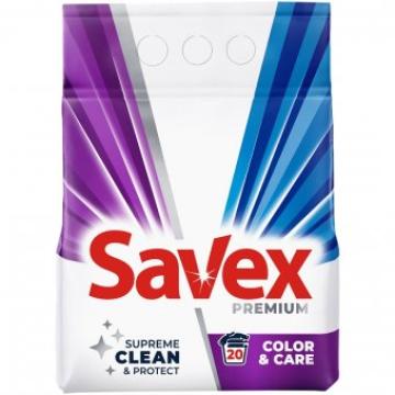 Detergent pudra automat Savex Premium 2Kg Color&amp;Care