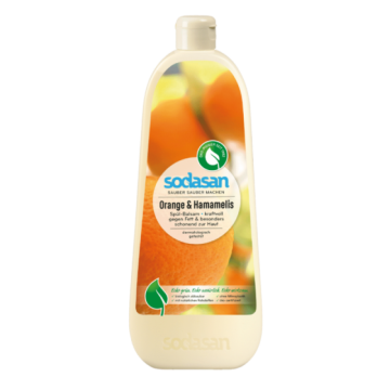 Detergent vase lichid cu balsam bio portocala 1L Sodasan