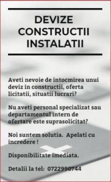 Devize constructii - situatii de plata