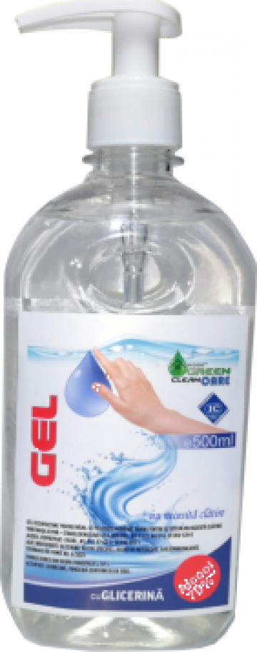 Dezinfectant pentru maini gel, PET 0.5l + pompita