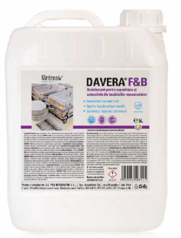Dezinfectant pentru suprafete Davera F&B 5L - RTU