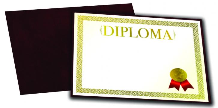 Diploma pe suport de catifea