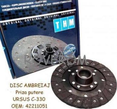 Disc ambreiaj priza putere Ursus C-330, 225mm, 16 caneluri