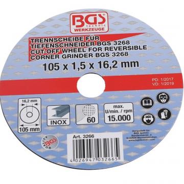 Disc de taiere 105x1.5x16.2 mm
