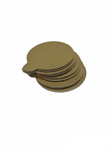 Discuri tort aurii, 8 cm, 10 buc. - Lumea