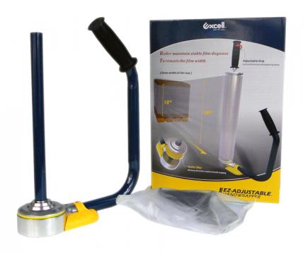 Dispenser metalic pentru folie stretch