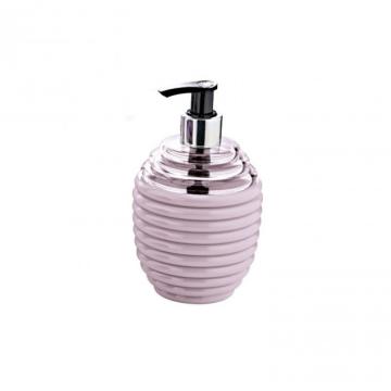 Dispenser plastic sapun lichid 8,3 x 14,5 cm, mov