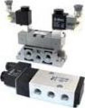 Distribuitoare pneumatice  1/8",1/4",1/2", Iso, Namur