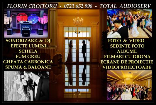 Dj sonorizare, inchiriere boxe, lumini, masini fum, baloane