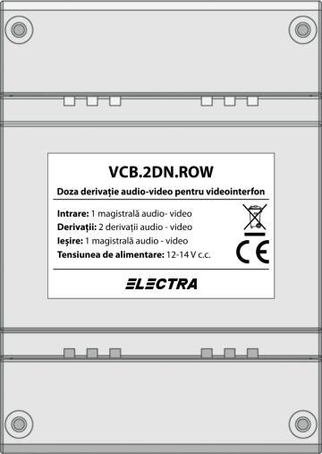 Doza derivatie video, 2 iesiri VCB.2DN.ROW