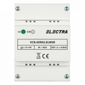Doza derivatie video 4 iesiri Rezidential - Electra VCB.4DR0