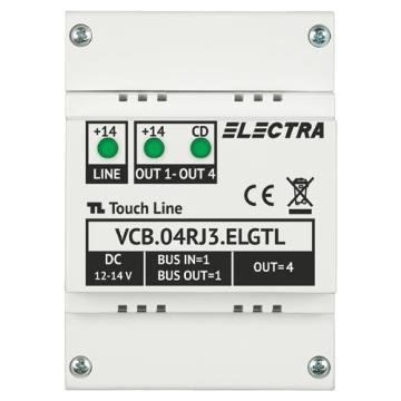 Doza derivatie video 4 iesiri, conectori RJ45, G3 - Electra