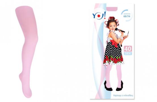 Dres subtire 40 den roz, pentru fetite