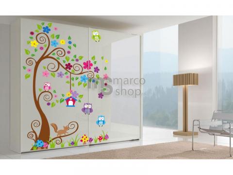 Dressing 2 usi copii Bufnite