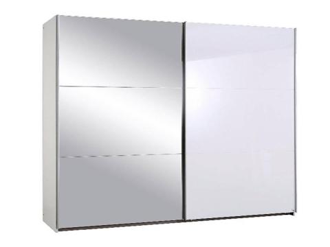Dulap Halle 218x210x59cm alb alpin/ alb lucios