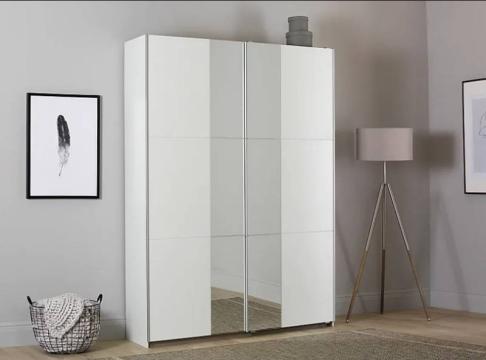 Dulap alb alpin/oglinda 175x210x59cm Fellbach