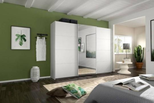 Dulap alb alpin/oglinda 203x229x62cm Kulmbach