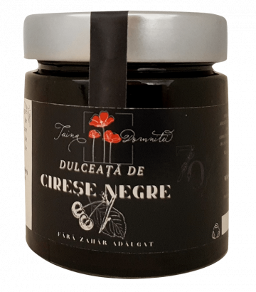 Dulceata de cirese negre fara zahar - Taina domnitei 225 g