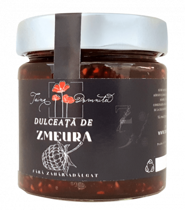 Dulceata de zmeura fara zahar - Taina domnitei 225 g