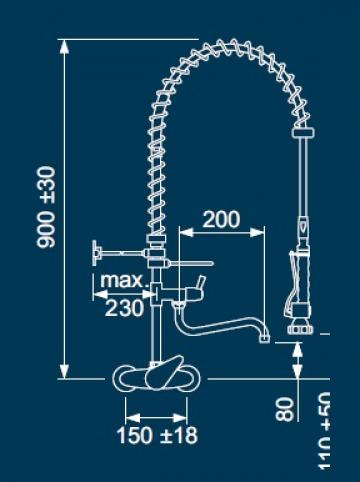 Dus prespalare vase cu monocomanda 548839