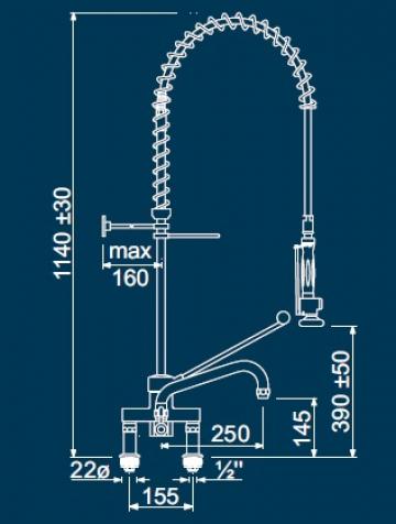Dus prespalare vase cu monocomanda doi robineti 547354