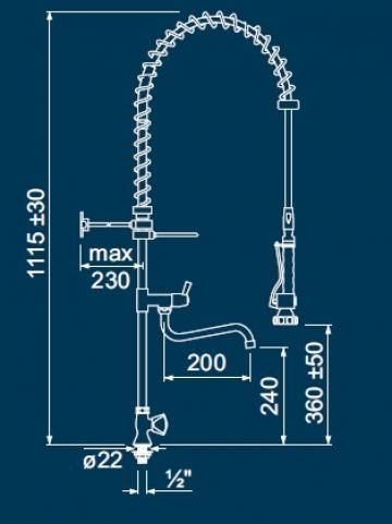 Dus prespalare vase cu un singur robinet 548801