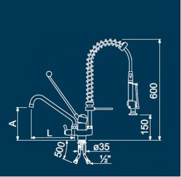 Dus prespalare vase monocomanda
